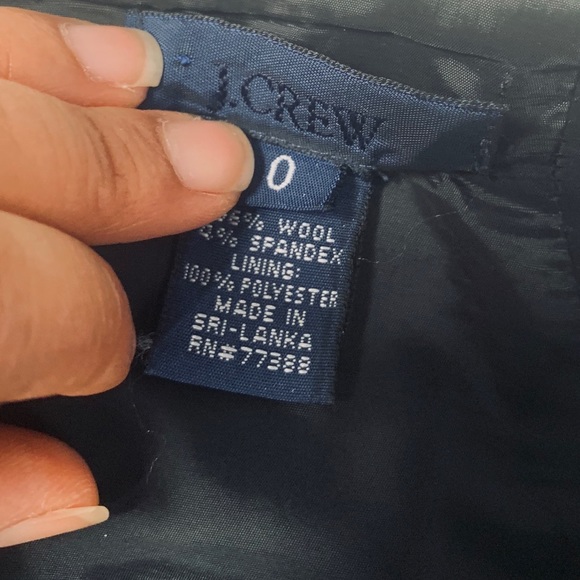 J. Crew Black Skirt size 0 - Picture 3 of 5